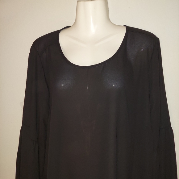 Torrid Georgette Blouson Sleeve Blouse - Picture 4 of 12